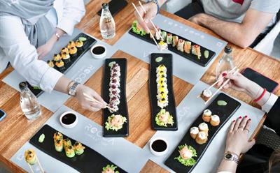 Get familiar with Rocca Lounge Sushi Rolls 